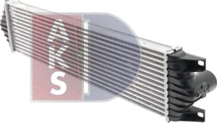 AKS Dasis 187014N - Интеркулер, теплообменник турбины autospares.lv