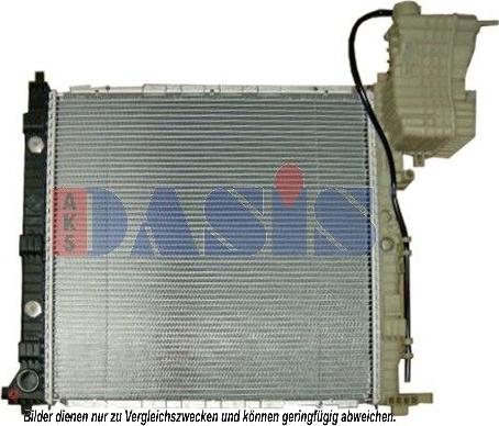 AKS Dasis 134920N - Радиатор, охлаждение двигателя autospares.lv