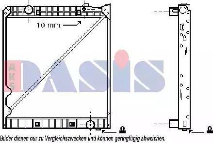 AKS Dasis 135090T - Радиатор, охлаждение двигателя autospares.lv