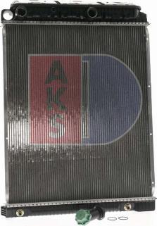 AKS Dasis 130008N - Радиатор, охлаждение двигателя autospares.lv