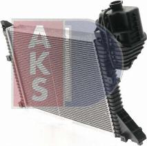 AKS Dasis 130003N - Радиатор, охлаждение двигателя autospares.lv