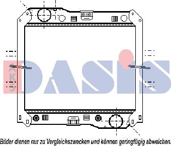 AKS Dasis 131002N - Радиатор, охлаждение двигателя autospares.lv