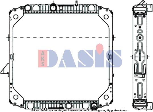 AKS Dasis 131810N - Радиатор, охлаждение двигателя autospares.lv