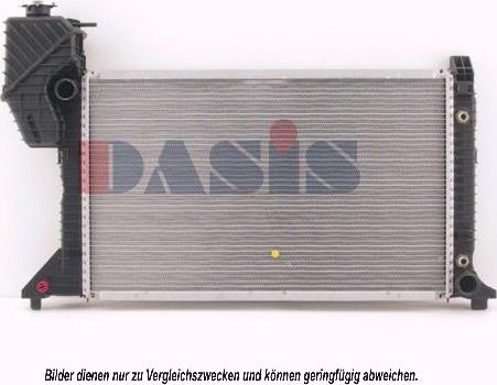 AKS Dasis 132130N - Радиатор, охлаждение двигателя autospares.lv