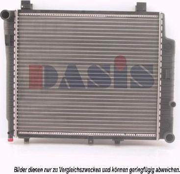 AKS Dasis 120900N - Радиатор, охлаждение двигателя autospares.lv