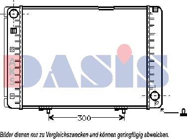 AKS Dasis 120420N - Радиатор, охлаждение двигателя autospares.lv