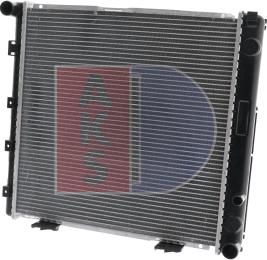 AKS Dasis 120044N - Радиатор, охлаждение двигателя autospares.lv