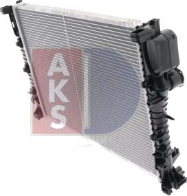 AKS Dasis 120009N - Радиатор, охлаждение двигателя autospares.lv