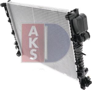 AKS Dasis 120008N - Радиатор, охлаждение двигателя autospares.lv