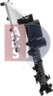 AKS Dasis 120008N - Радиатор, охлаждение двигателя autospares.lv