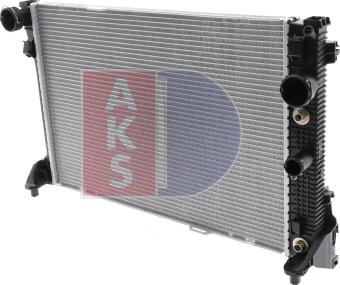 AKS Dasis 120017N - Радиатор, охлаждение двигателя autospares.lv