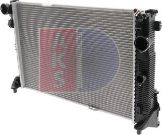 AKS Dasis 120100N - Радиатор, охлаждение двигателя autospares.lv