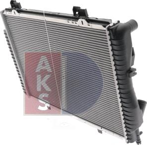 AKS Dasis 120810N - Радиатор, охлаждение двигателя autospares.lv