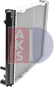 AKS Dasis 120280N - Радиатор, охлаждение двигателя autospares.lv