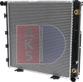 AKS Dasis 120280N - Радиатор, охлаждение двигателя autospares.lv