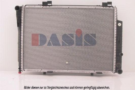 AKS Dasis 120780N - Радиатор, охлаждение двигателя autospares.lv