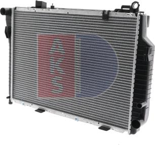 AKS Dasis 121140N - Радиатор, охлаждение двигателя autospares.lv