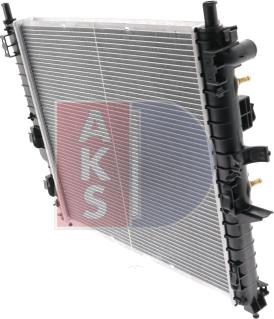 AKS Dasis 121180N - Радиатор, охлаждение двигателя autospares.lv