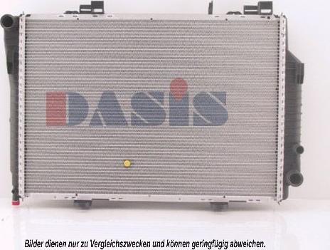 AKS Dasis 121360N - Радиатор, охлаждение двигателя autospares.lv