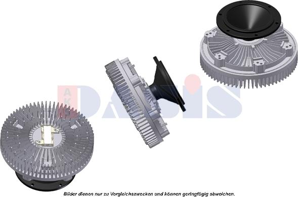 AKS Dasis 128077N - Сцепление, вентилятор радиатора autospares.lv