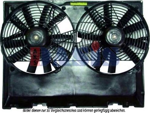 AKS Dasis 128121N - Вентилятор, охлаждение двигателя autospares.lv