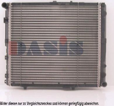 AKS Dasis 122680N - Радиатор, охлаждение двигателя autospares.lv
