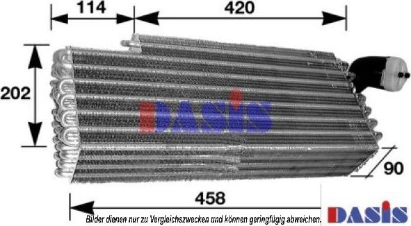 AKS Dasis 122230N - Испаритель, кондиционер autospares.lv