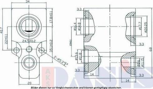 AKS Dasis 840034N - Расширительный клапан, кондиционер autospares.lv