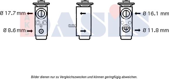 AKS Dasis 840172N - Расширительный клапан, кондиционер autospares.lv