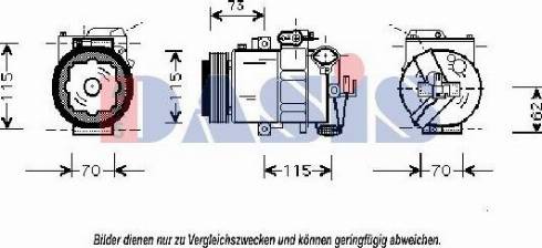 AKS Dasis 850814N - Компрессор кондиционера autospares.lv