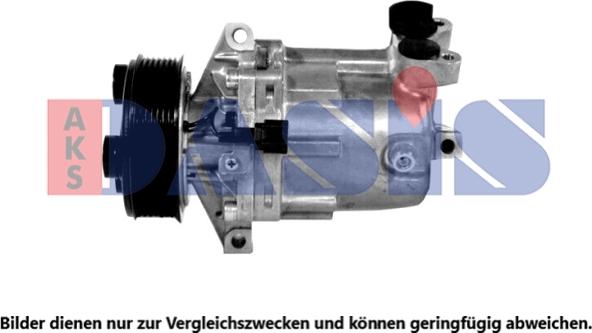 AKS Dasis 851924N - Компрессор кондиционера autospares.lv