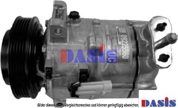 AKS Dasis 851447N - Компрессор кондиционера autospares.lv