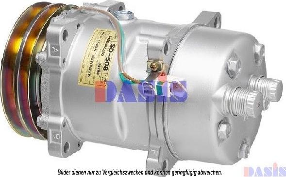 AKS Dasis 851660N - Компрессор кондиционера autospares.lv