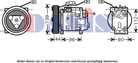 AKS Dasis 851668N - Компрессор кондиционера autospares.lv