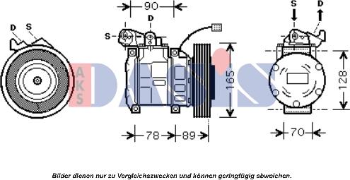 AKS Dasis 851674N - Компрессор кондиционера autospares.lv