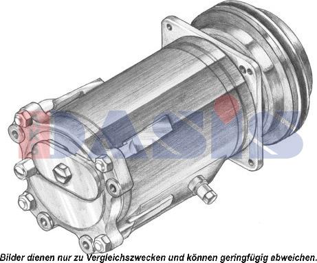 AKS Dasis 851090N - Компрессор кондиционера autospares.lv