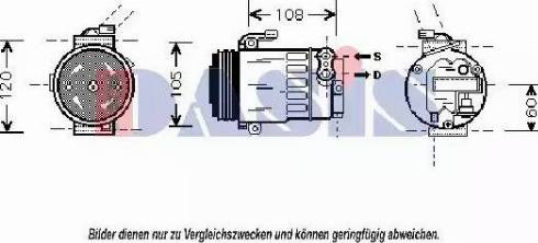 AKS Dasis 851042N - Компрессор кондиционера autospares.lv