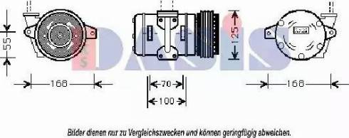AKS Dasis 851106N - Компрессор кондиционера autospares.lv