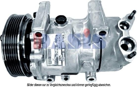 AKS Dasis 851367N - Компрессор кондиционера autospares.lv