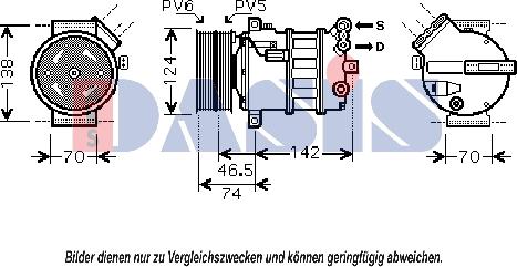 AKS Dasis 851799N - Компрессор кондиционера autospares.lv