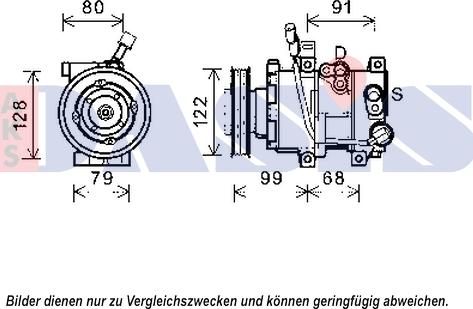 AKS Dasis 852572N - Компрессор кондиционера autospares.lv