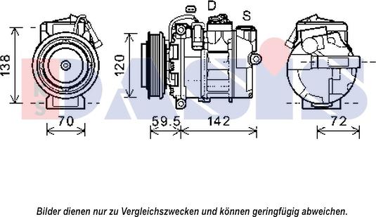 AKS Dasis 852613N - Компрессор кондиционера autospares.lv