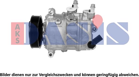 AKS Dasis 852884N - Компрессор кондиционера autospares.lv