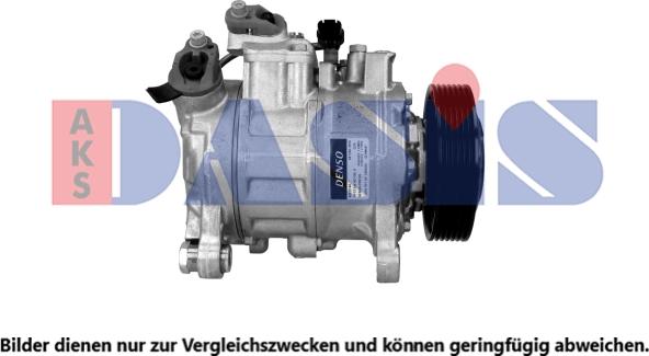 AKS Dasis 852707N - Компрессор кондиционера autospares.lv