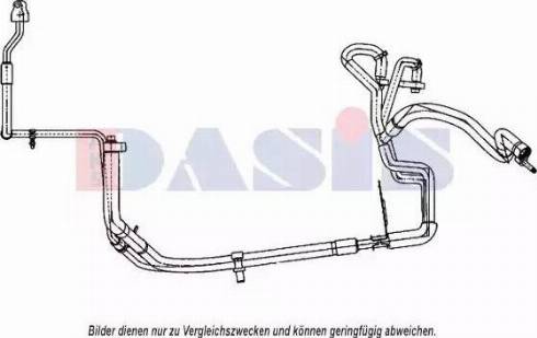 AKS Dasis 885808N - Трубопровод высокого / низкого давления, кондиционер autospares.lv