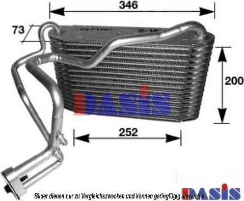 AKS Dasis 820009N - Испаритель, кондиционер autospares.lv