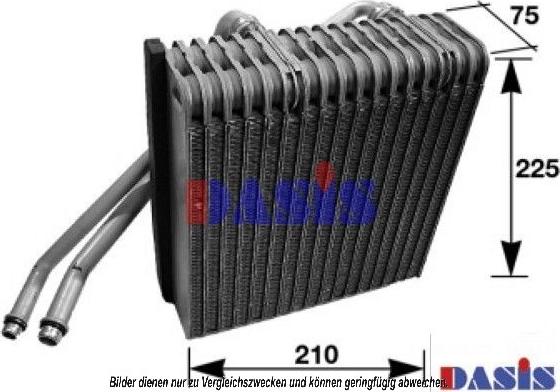 AKS Dasis 820166N - Испаритель, кондиционер autospares.lv