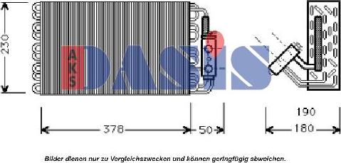 AKS Dasis 820262N - Испаритель, кондиционер autospares.lv