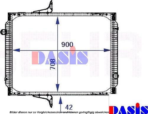 AKS Dasis 390014N - Радиатор, охлаждение двигателя autospares.lv