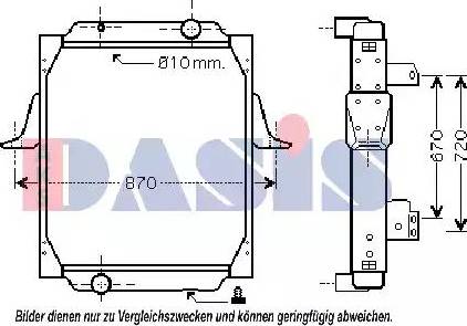 AKS Dasis 390018N - Радиатор, охлаждение двигателя autospares.lv